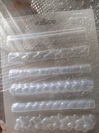 Molde y 8 texturas para fimo