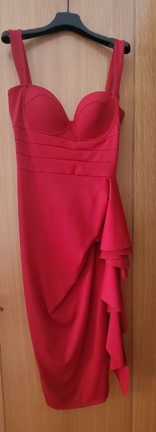 Vestido rojo fiesta boda