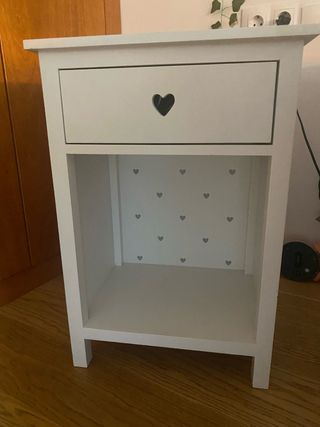 Comodino bianco in legno 100% Maison du Monde