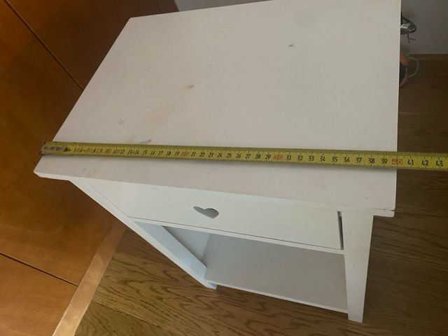 Mesita noche blanca 
madera 100 % maison du monde