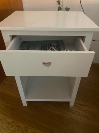 Comodino bianco in legno 100% Maison du Monde