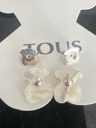 Pendientes Tous plata y nácar