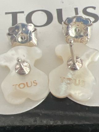 Pendientes Tous plata y nácar