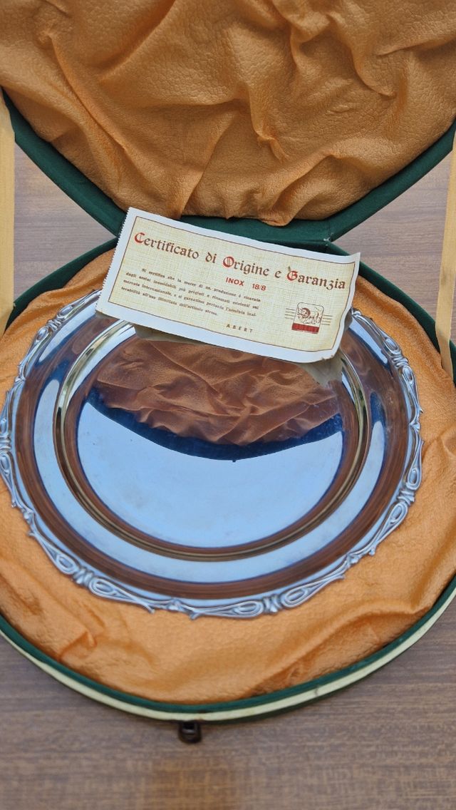 Antipastiera vetro | Piatto argento