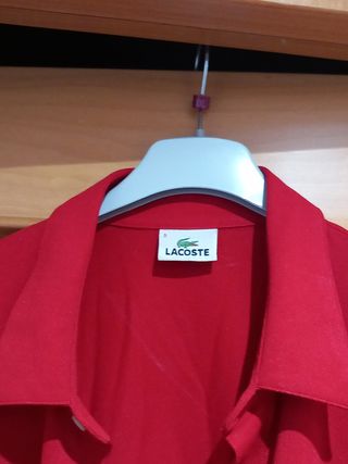 Camisa Lacoste roja talla S
