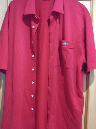 Camisa Lacoste roja talla S