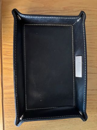 Svuotatasche in pelle nero