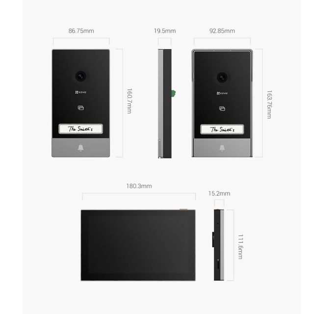 EZVIZ HP7 2K Kit Videoportero Inteligente Wifi