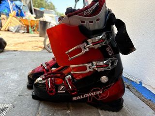 Botas Salomon Snow -rojas y negras y rosa y blanco