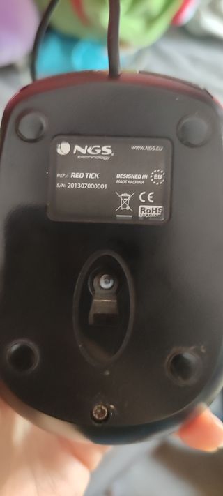 Ratón NGS - Negro/Rojo