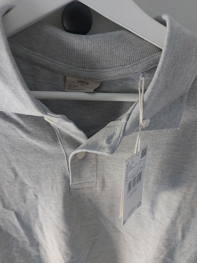 Polo gris hombre