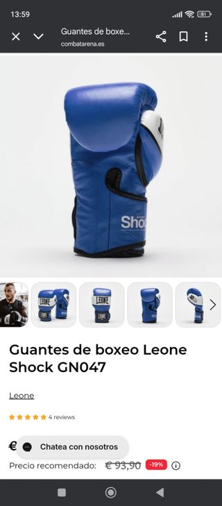 Guantes boxeo Leone 1947