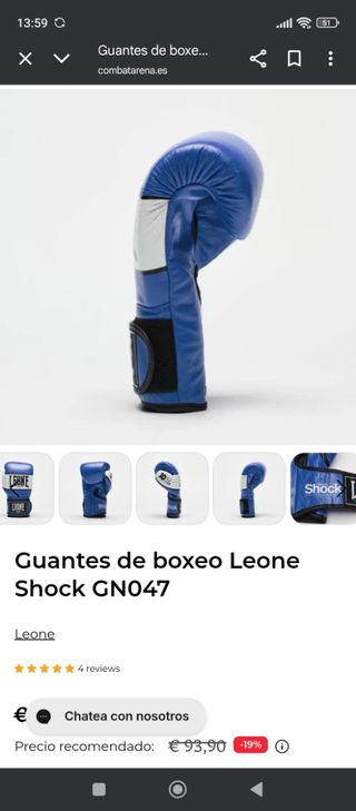 Guantes boxeo Leone 1947