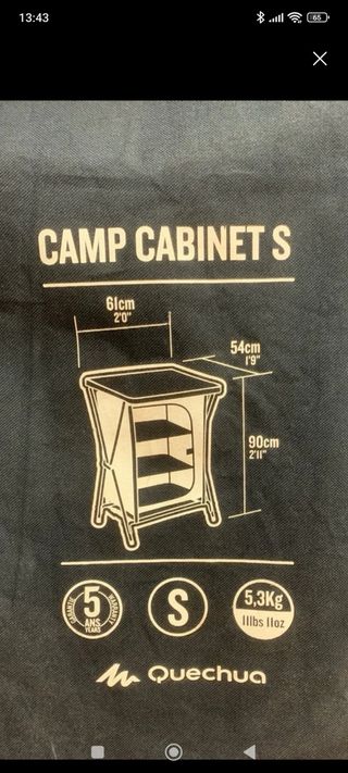 Mueble cocina camping quechua 