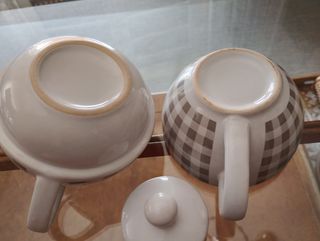 Tetera y taza - Gris beige