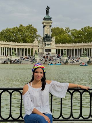 Blusa blanca hombros descubiertos talla S