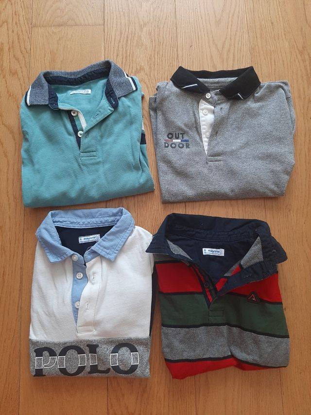 4 Polos Niño Mayoral - Talla 6