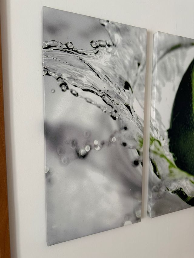 Trittico limone - Tela su legno