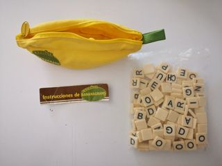 Juego de mesa Bananagrams.