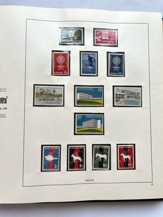 Álbum Sellos Surinam 1961/1975 Nuevos MNH Completo