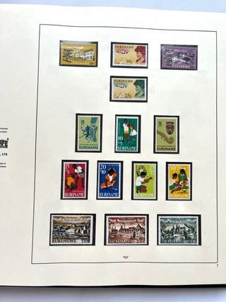 Álbum Sellos Surinam 1961/1975 Nuevos MNH Completo
