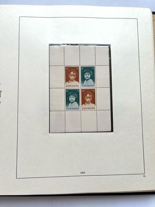 Álbum Sellos Surinam 1961/1975 Nuevos MNH Completo