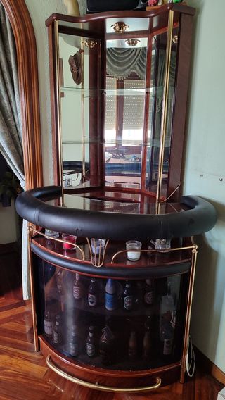 Mueble bar rinconero madera