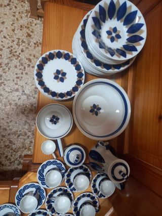 Vajilla SARGADELOS azul y blanca