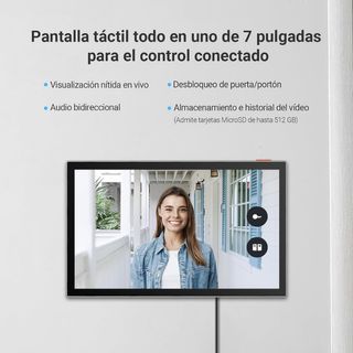 Videoportero EZVIZ EP7 2K Con Panel Solar Wifi