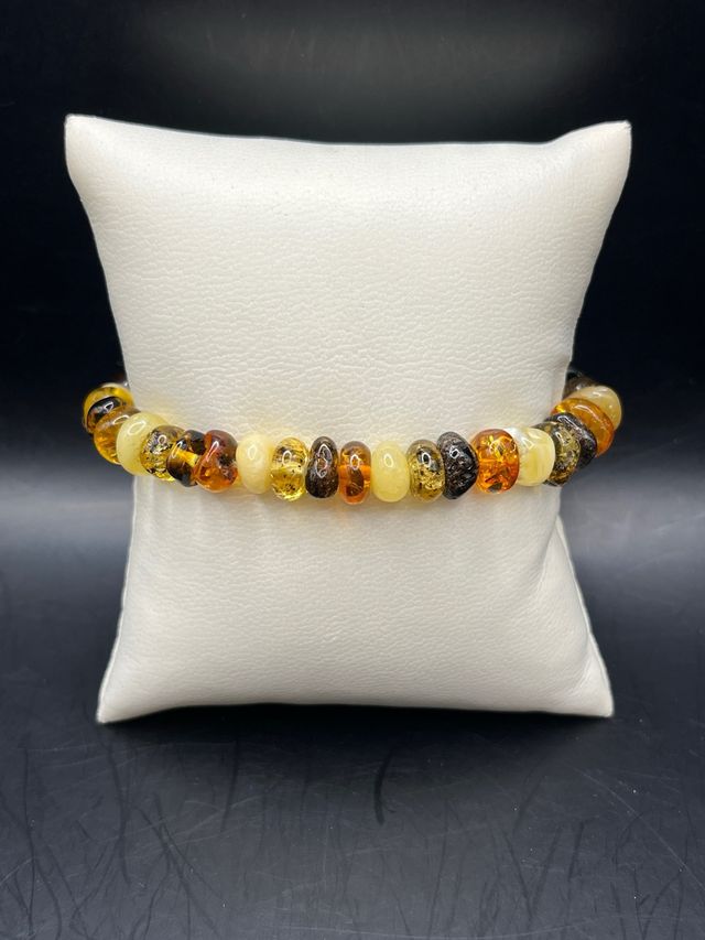 Pulsera ámbar multicolor