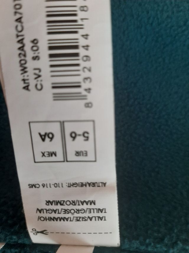 Chaqueta acolchada Gocco niño talla 5-6