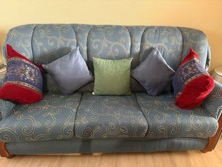 Sofá 3 plazas azul marino