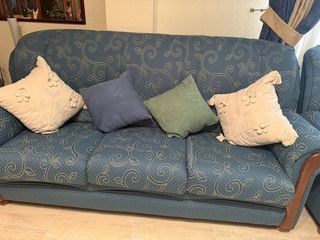 Sofá 3 plazas azul marino