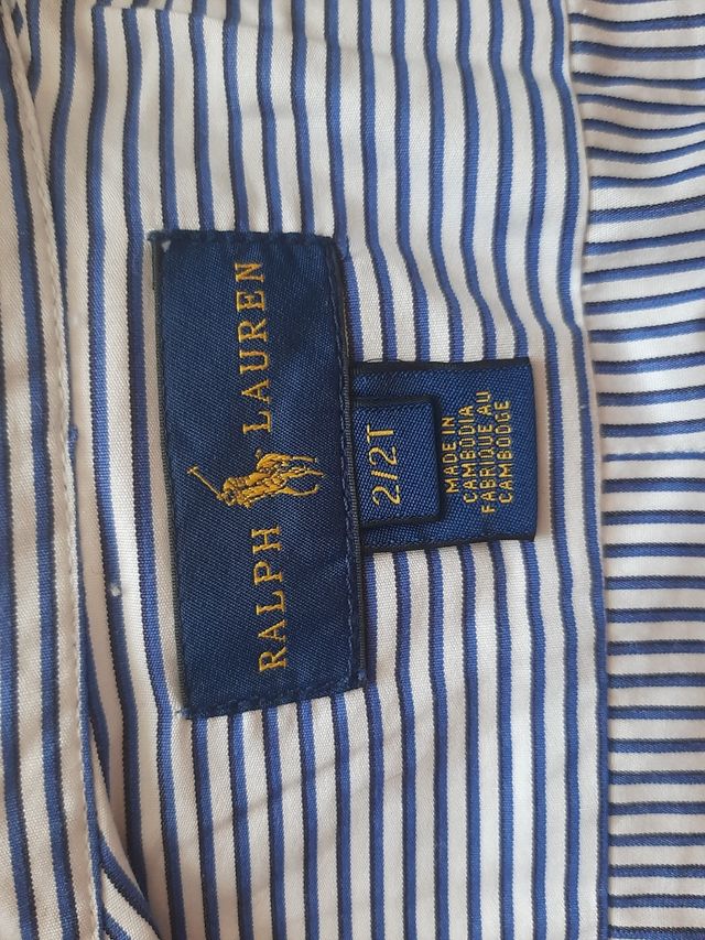 Camisa Ralph Lauren niño, talla 2