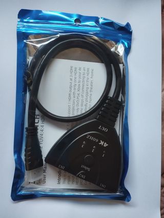 Conmutador HDMI 4K 60Hz - 3 entradas