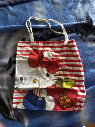 Borsa Hello Kitty a righe