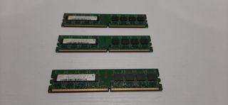 3 RAM Hynix 1GB DDR2 PC2-5300U