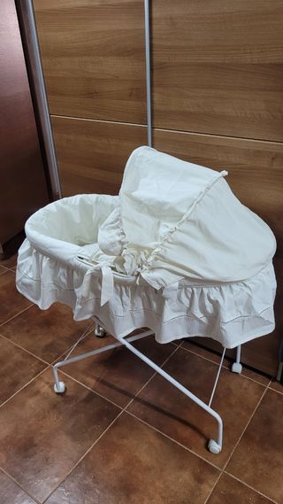 Capazo mimbre bebé - Cuna moisés