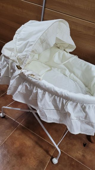 Capazo mimbre bebé - Cuna moisés