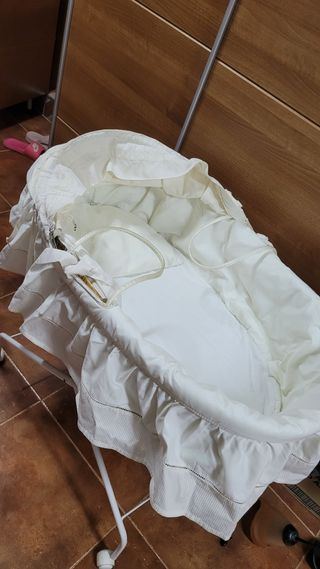 Capazo mimbre bebé - Cuna moisés