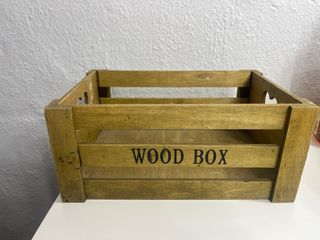 Caja madera vintage - Decoración