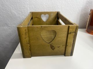 Caja madera vintage - Decoración