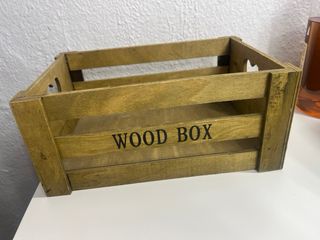 Caja madera vintage - Decoración