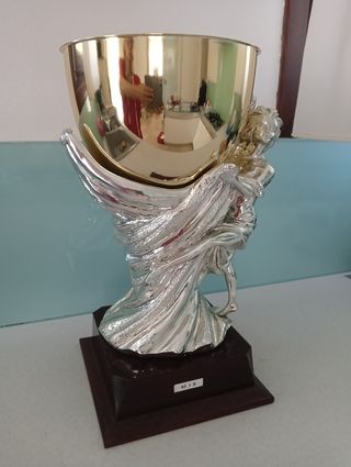 Coppa trofeo argento dorato