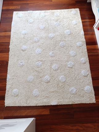 Alfombra Lorena Bernal - Beige y Blanca.