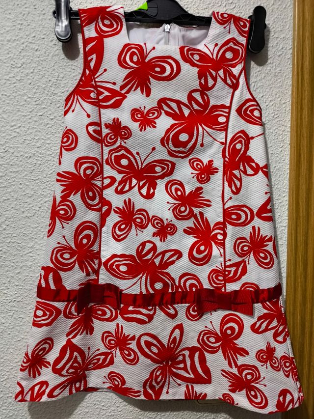 Vestido niña verano rojo