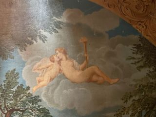 Antiguo lienzo grande "La danza de los cupidos"