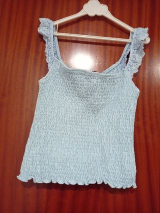 Top tirante azul claro - veraniego