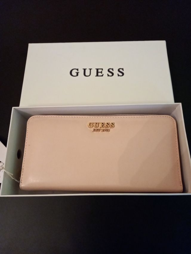 Portafoglio Guess rosa antico