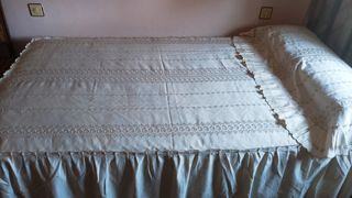 Colcha vintage beige